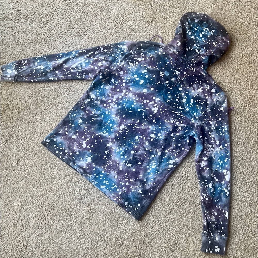 Jimi Hendrix Upcycled Purple Haze Inspired Hoodie Unique 1 of a Kind Tie Dye - Picture 15 of 16